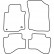 Tapis de sol adaptés à la Peugeot 107 (2005-2010), lot de 4 pièces, Vignette 4
