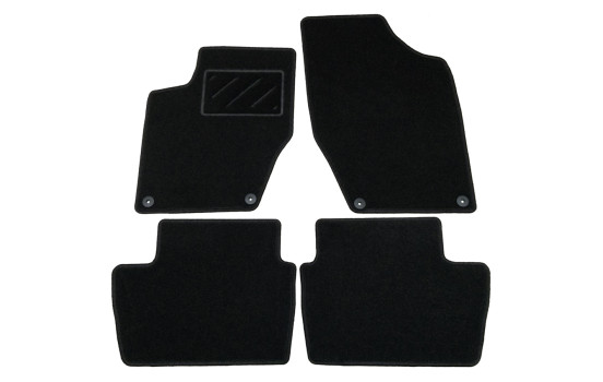 Tapis de sol adaptés à la Peugeot 308 (2008-2013), lot de 4 pièces
