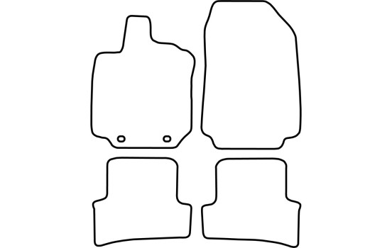 Tapis de sol adaptés à la Renault Clio 2005-2008, Image 2