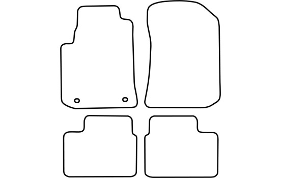 Tapis de sol adaptés à la Rover 75 (1998-2005), lot de 4 pièces, Image 2