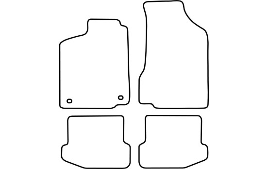 Tapis de sol adaptés à la Seat Ibiza 1995-1999 (lot de 4), Image 2