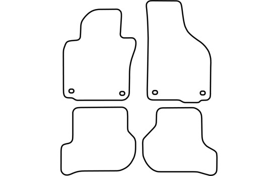 Tapis de sol adaptés à la Skoda Octavia 2004-2008, Image 2