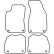 Tapis de sol adaptés à la Skoda Superb 2002-2008 (lot de 4), Vignette 2