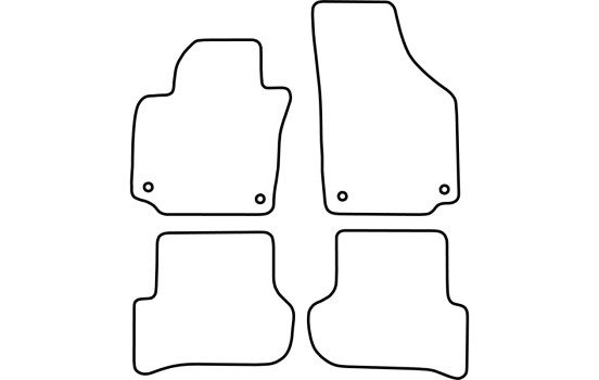 Tapis de sol adaptés à la Skoda Yeti 2009-2013, Image 2