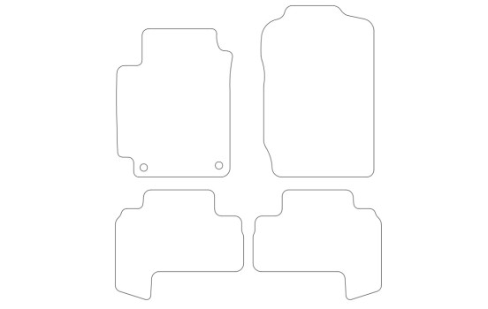 Tapis de sol adaptés à la Suzuki Vitara 5 portes (2015-) - Lot de 4, Image 2