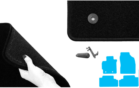 Tapis de sol adaptés à la Toyota Auris 2007-2012 (lot de 4), Image 4