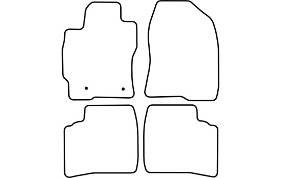 Tapis de sol adaptés à la Toyota Prius 2004-2009, Image 2