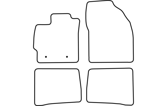 Tapis de sol adaptés à la Toyota Prius 2009-2012 (lot de 4), Image 5