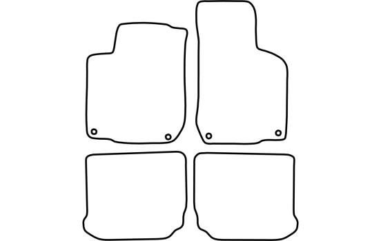 Tapis de sol adaptés à la Volkswagen Golf IV 1998-2001 (velours), Image 6