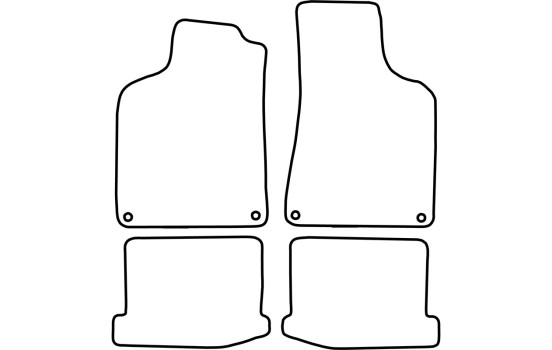 Tapis de sol adaptés à la Volkswagen Lupo 3L 1999-2002, Image 2