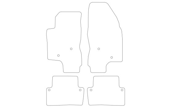 Tapis de sol adaptés à la Volvo V70 2001-2007, modèle long 4 portes., Image 2