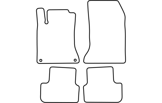 Tapis de sol adaptés à Mercedes GLA W156 2015-, Image 2