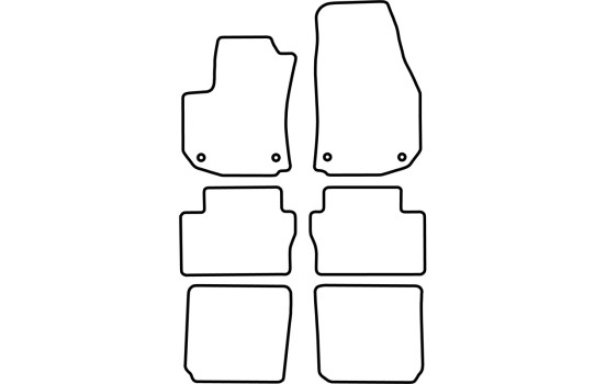 Tapis de sol adaptés à Opel Zafira B 2005-2011 (7 personnes), Image 2