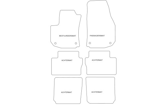 Tapis de sol adaptés à Opel Zafira B 2005-2011 (lot de 6), Image 4