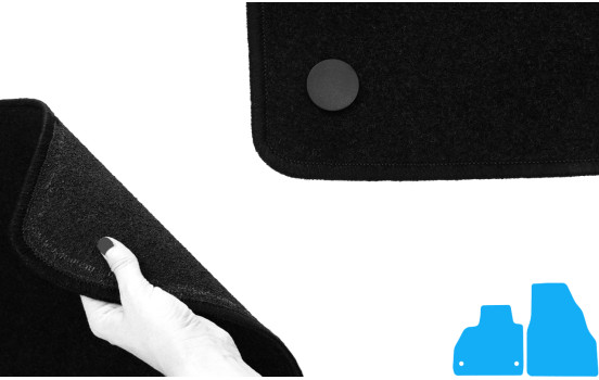 Tapis de sol adaptés à Renault Kangoo 2008- avant, jeu de 2 pièces, Image 4