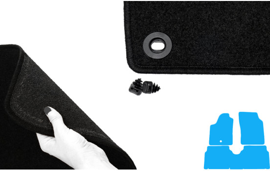 Tapis de sol adaptés à Renault Scenic I 1999-2003 (lot de 5), Image 4