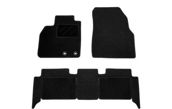 Tapis de sol adaptés à Renault Scenic II 2003-2009 empattement court (lot de 5)