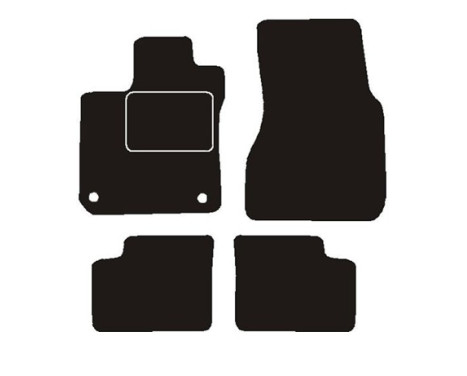 Tapis de sol adaptés à Renault Twingo III 2014- (lot de 4)