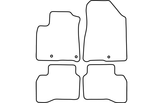 Tapis de sol adaptés au Kia Niro 2016- (sauf e-Niro), Image 2