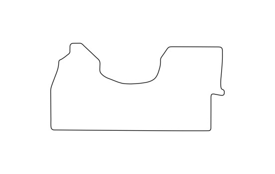 Tapis de sol adaptés au Volkswagen Crafter 2006- (uniquement pour, Image 2