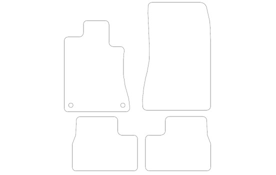 Tapis de sol adaptés aux BMW Série 3 E30 (1983-1994), larges, lot de 4., Image 2