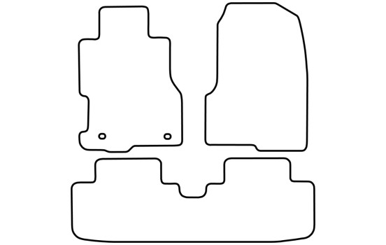 Tapis de sol adaptés aux Honda Civic 3 portes 2004-2006, Image 2