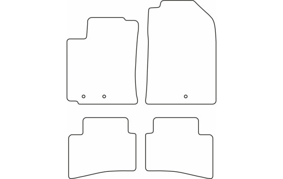 Tapis de sol adaptés aux Kia Rio IV 2017- et Stonic 2017-, Image 2