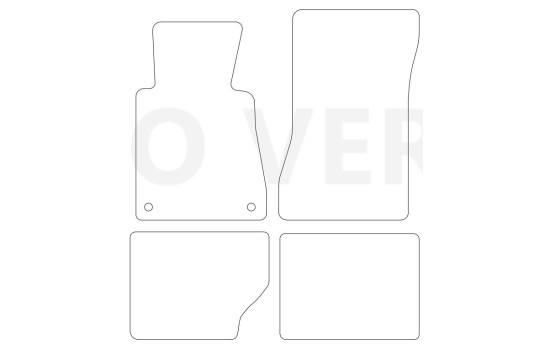 Tapis de sol adaptés aux Mercedes-Benz W123 (1976-1986), lot de 4 pièces, Image 2