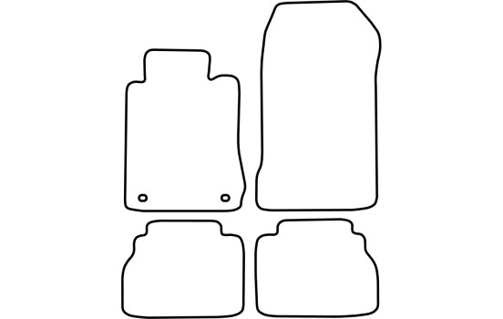 Tapis de sol adaptés aux Mercedes Classe E W210 (1995-2002), Image 2