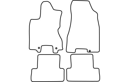 Tapis de sol adaptés aux Nissan X-Trail 2007-2013, Image 3