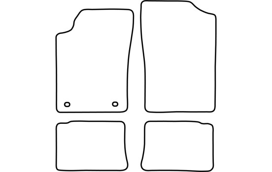 Tapis de sol adaptés aux Peugeot 306 (sauf cabriolet) de 1993 à 2003, Image 2