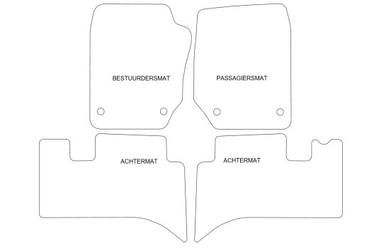 Tapis de sol adaptés aux Range Rover 1999-2003 (lot de 4), Image 2