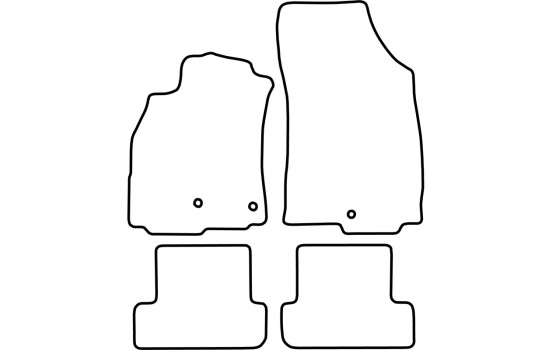 Tapis de sol adaptés aux Renault Megane 5 portes et Break 2008-2002, Image 2