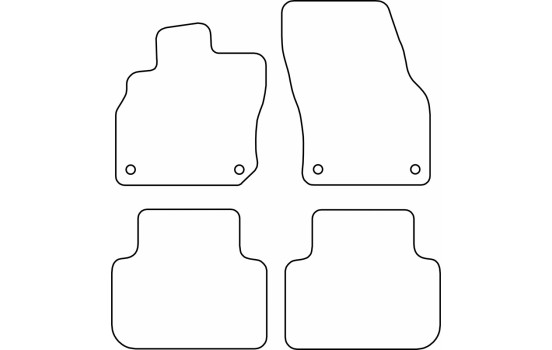 Tapis de sol AutoStyle adaptés à l'Audi Q3 (FJB) 2025-, Image 2