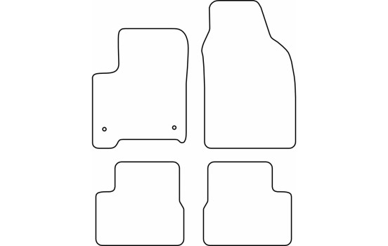 Tapis de sol AutoStyle adaptés à la Fiat 500 Hybride 2026-, Image 2