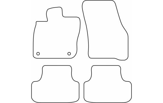Tapis de sol AutoStyle adaptés à Volkswagen T-Roc II eTSi 2025-, Image 2