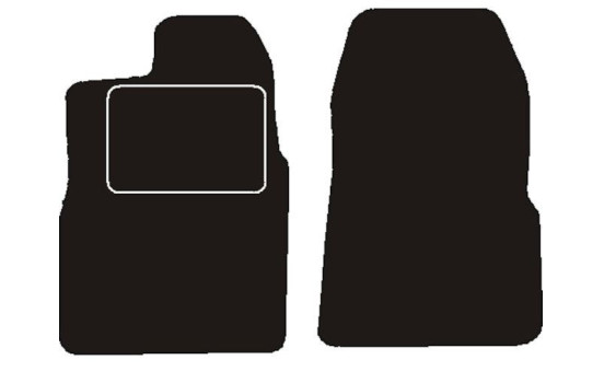 Tapis de sol avant adaptés au Ford Transit Custom 2012 -