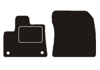 Tapis de sol avant pour Toyota Proace City 2020-