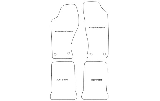 Tapis de sol en velours adaptés à l'Audi Ur-Quattro 20V 1988-1991, Image 2