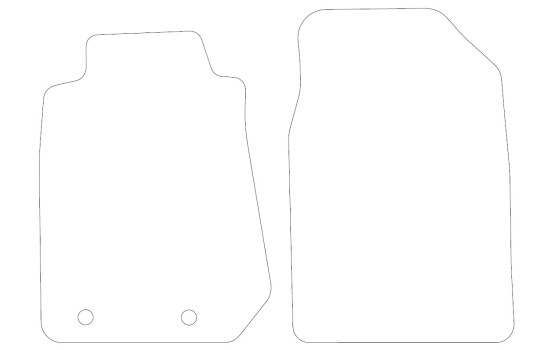 Tapis de sol en velours adaptés à l'Isuzu D-Max 2012- (jeu avant 2-D), Image 2