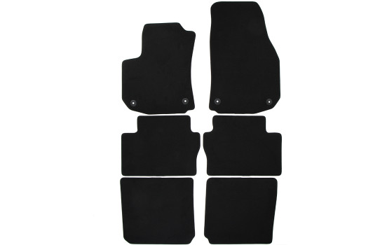 Tapis de sol en velours adaptés à l'Opel Zafira B 2005-2011 (6 pièces)