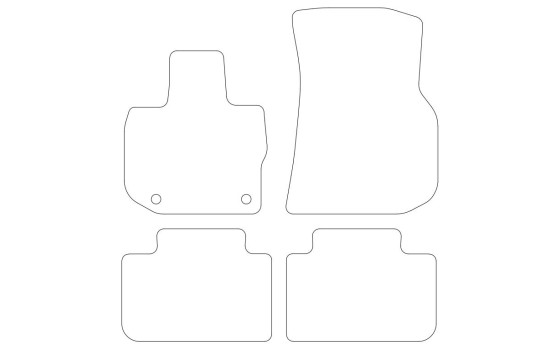 Tapis de sol en velours adaptés à la BMW X3 G-01 2018- (lot de 4), Image 2