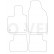 Tapis de sol en velours adaptés à la Fiat 500E 2020- (lot de 4), Vignette 2