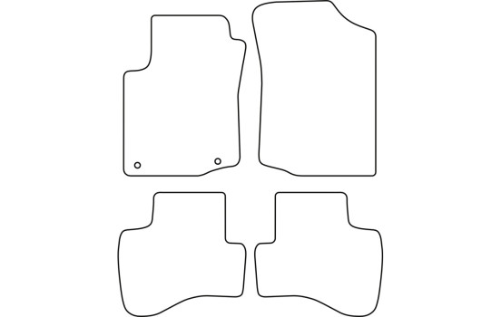 Tapis de sol en velours adaptés à la Peugeot 107 de 2005, Image 6
