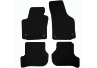 Tapis de sol en velours adaptés à la Seat Leon 2008-2012 (lot de 4)