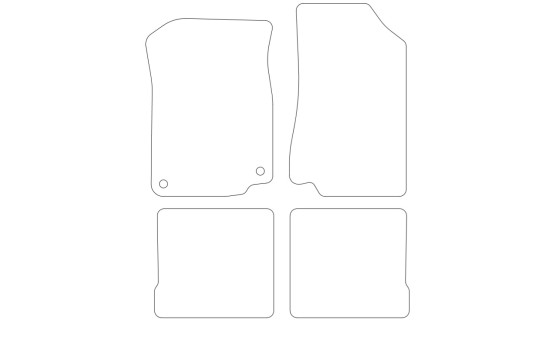 Tapis de sol en velours adaptés à la Seat Toledo 1995-2000 (lot de 4), Image 2