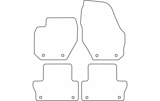 Tapis de sol en velours adaptés à la Volvo XC60 2008-, Image 6