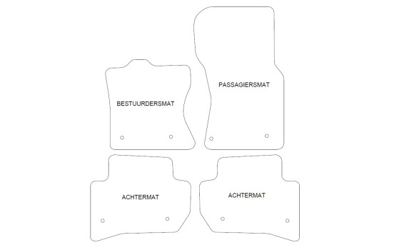 Tapis de sol en velours adaptés au Range Rover Velar 2017- (lot de 4), Image 2