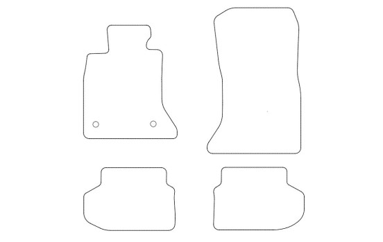 Tapis de sol en velours adaptés aux BMW Série 5 F10 (à partir de 2014) - Lot de 4, Image 2