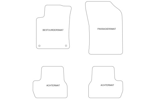 Tapis de sol en velours adaptés aux Citroën C3 / DS3 2010- 4 portes, Image 3